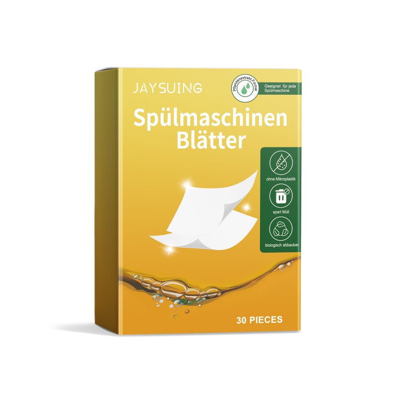 Jaysuing Dishware Detergent Tablets Kitchen Tableware Decontamination Degreasing Fresh Gentle Cleaning Dishes Cleaning Tablets - Image 1
