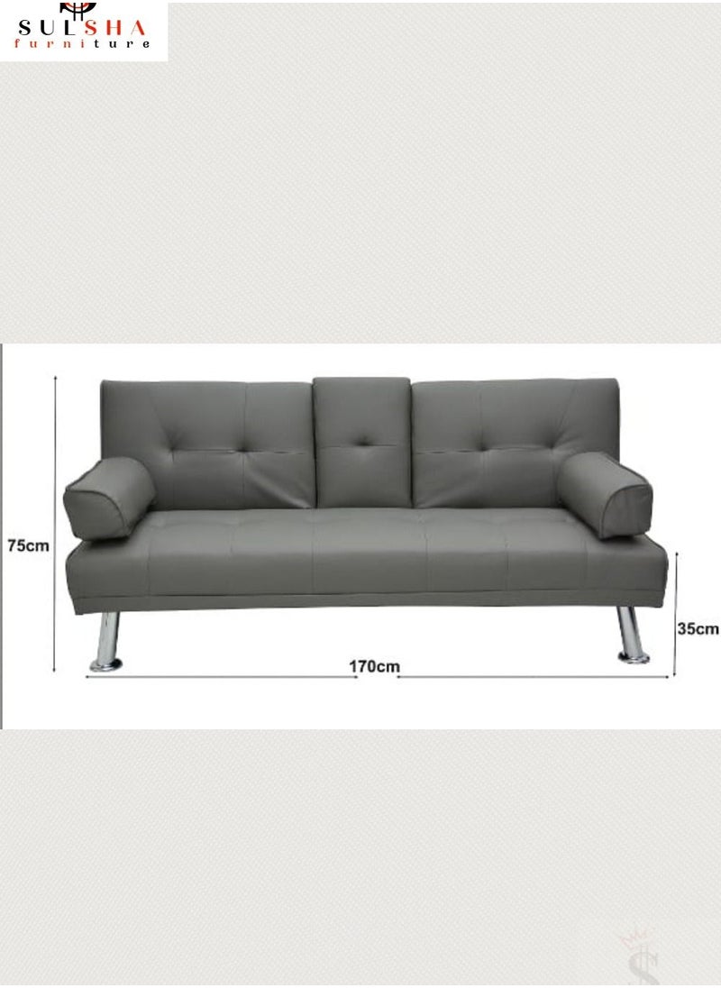 Modern Heavy Duty 3 Seater Leather Sofa bed With Arm Rest - pzsku/Z5102DCC7DA87D1704969Z/45/_/1688975836/04b0937e-3bfe-48e5-984a-92a94f697fec