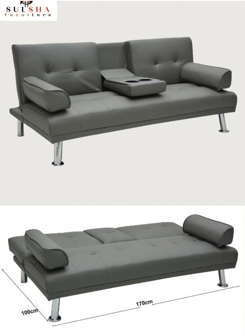 Modern Heavy Duty 3 Seater Leather Sofa bed With Arm Rest - pzsku/Z5102DCC7DA87D1704969Z/45/_/1688975836/f44b7788-4cf3-4584-84b2-3b1e24604244