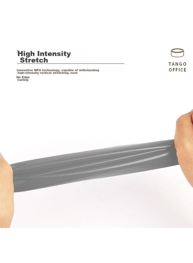 Tango Heavy-duty Carpet Tape, Windproof, High-adhesive, Wear-resistant, Waterproof, Tear-resistant, Gray, 48mm*15y (13.7 Meters), 3 Rolls - Image 3