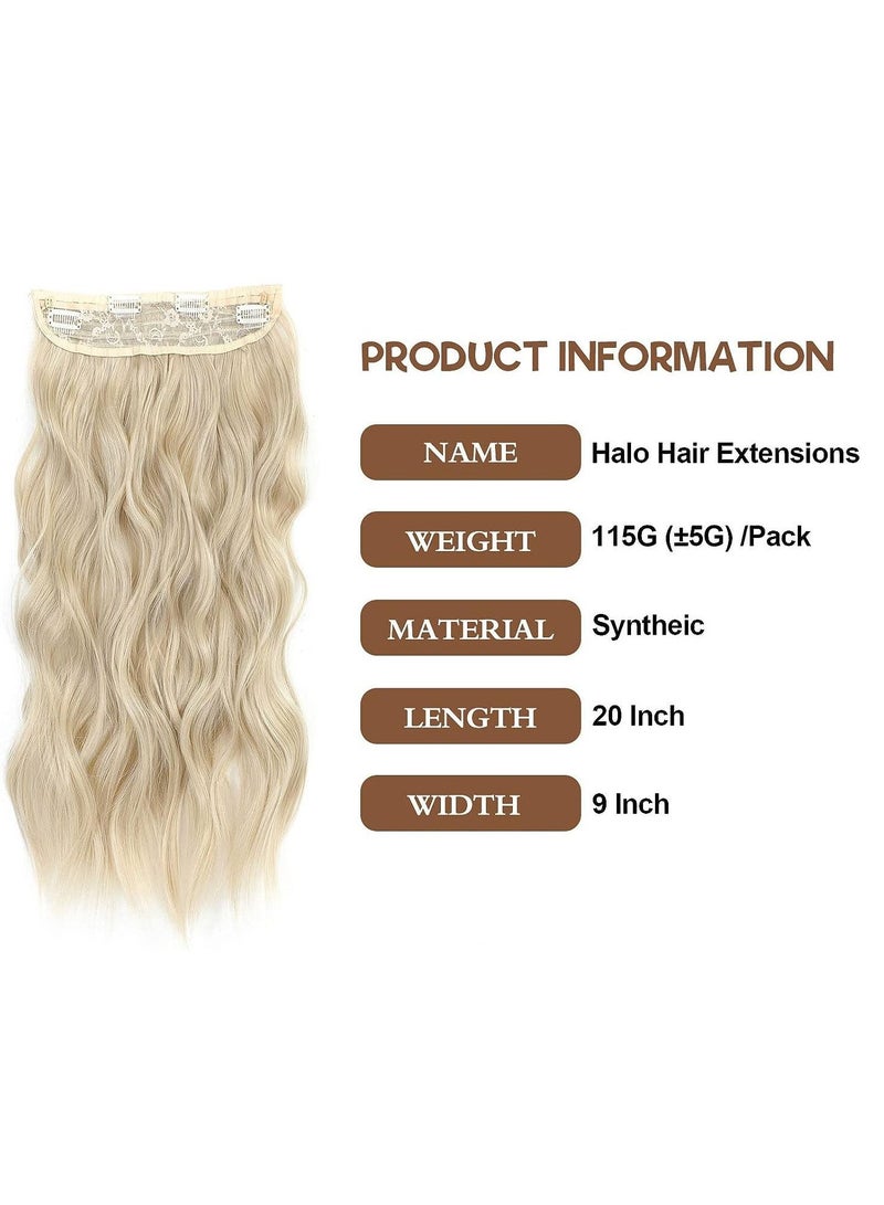 KASTWAVE وصلات شعر قابلة للتعديل، وصلات شعر صناعية طويلة ومموجة، ترقية 4 مشابك آمنة في وصلات الشعر، وصلات شعر سلكية غير مرئية - Image 4