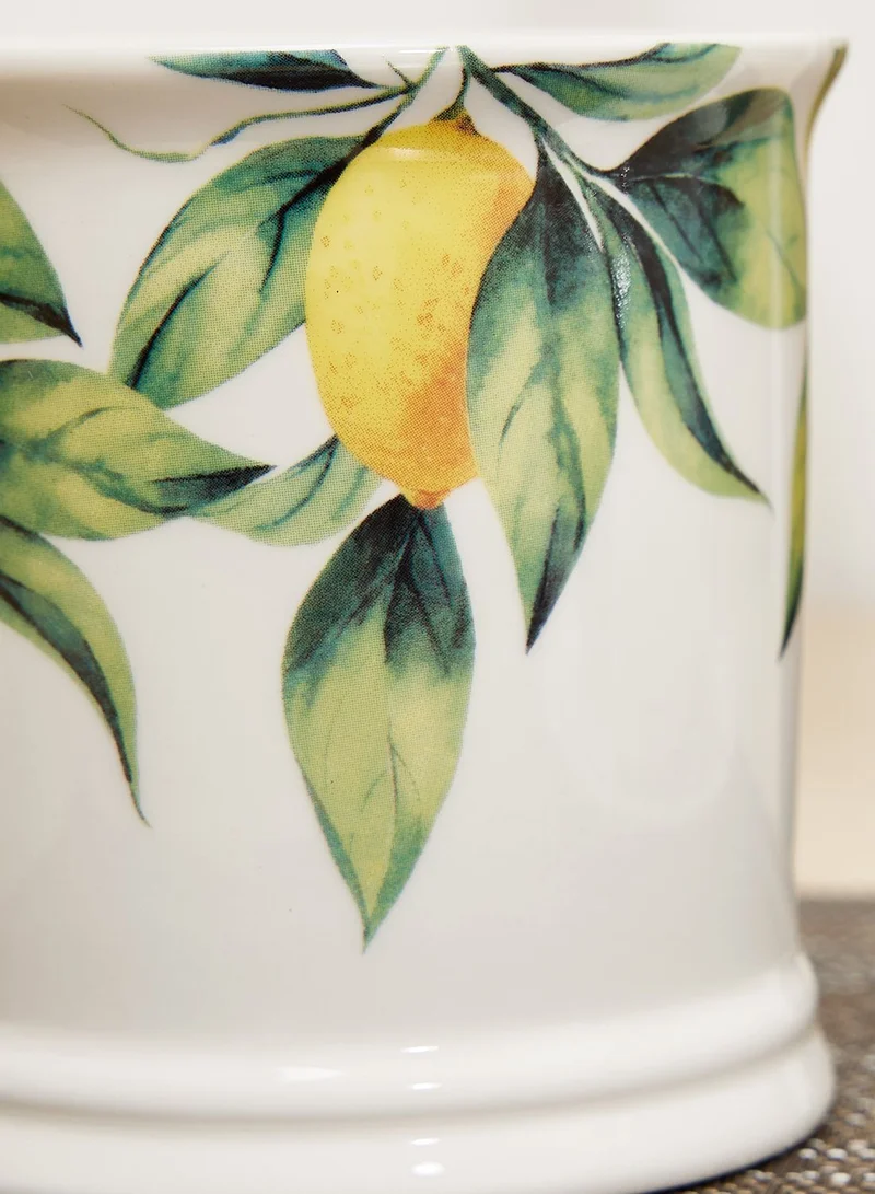 AURORA S/2 Tankard Mug Mediterranean Lemons White