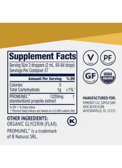Vimergy Propolispure ® Usda Organic Propolis Liquid Extract Immune Support Supplement Natural Oral & Heart Health Support Propolis Tincture From Honeybees Glutenfree & Paleo (115 Ml)  - Image 5