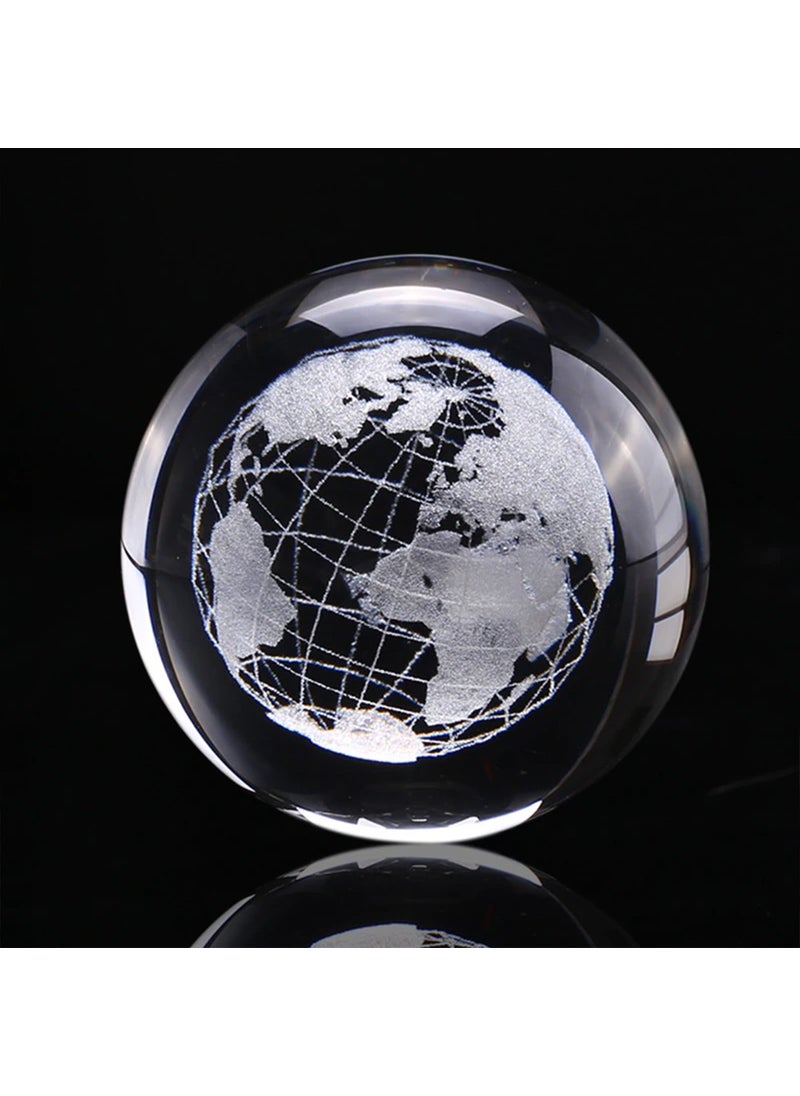 Hediyesahibi Decorative Metal Footed Globe 3D Glass Globe  - Image 3