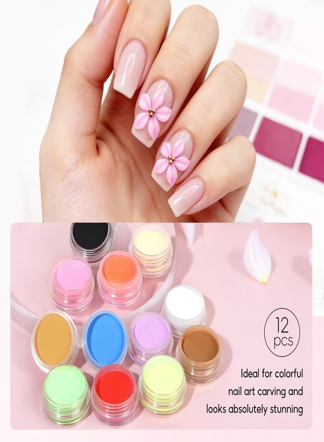 طقم أظافر أكريليك PEACECECOLOR مع ضوء الأشعة فوق البنفسجية، 3 قطع من بودرة الأكريليك، بودرة لامعة، زينة، أحجار الراين، طقم أظافر أكريليك للمبتدئين، هدية مثالية للنساء - Image 5
