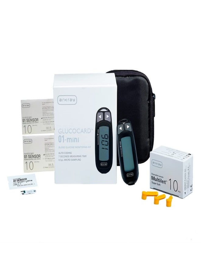 Arkray Max Glucocard 01 Mini Blood Glucometer with FREE 20 Strips+10 Lancet | Japanese Technology | With Warranty - Image 1