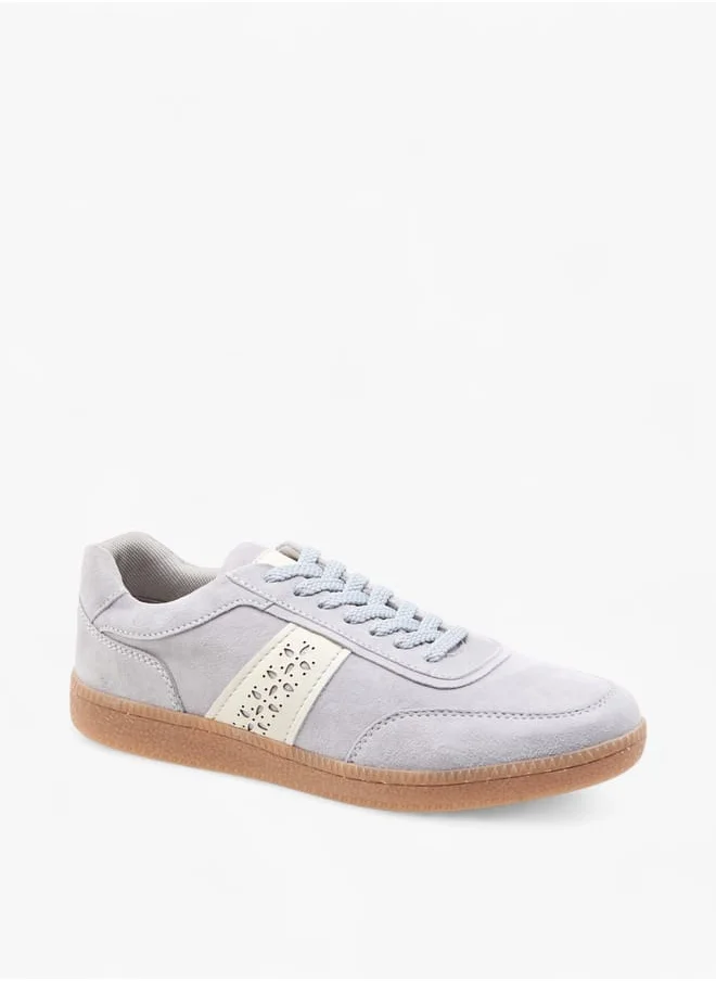 سيليست Women's Cutout Detail Sneakers with Lace-Up Closure