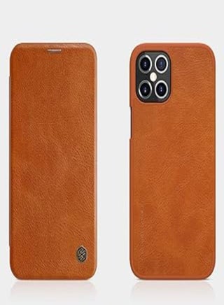 Nillkin brand qin series classic slim flip pu leather cover mobile phone case for iphone 12 pro max 6.7 inch - brwon - pzsku/Z510380C7813269A463DDZ/45/_/1713732574/5eec67f0-107d-46d5-94e2-62cfa5b9e1c3