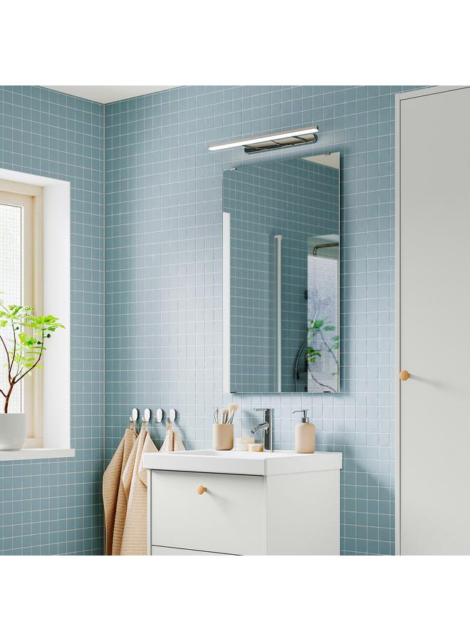 زبون إضاءة LED للخزانة/الحائط، مطلية بالكروم، 56 سم - Image 4