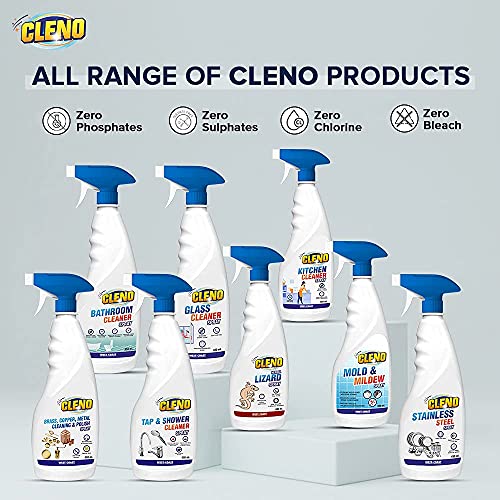Cleno Stainless Steel Cleaner Spray Cleans Stainless Steel Surfaces/Stainless Steel Bottle/Kitchen Stainless Steel Appliances/Countertops- 450 ml (Ready to Use) - Image 5