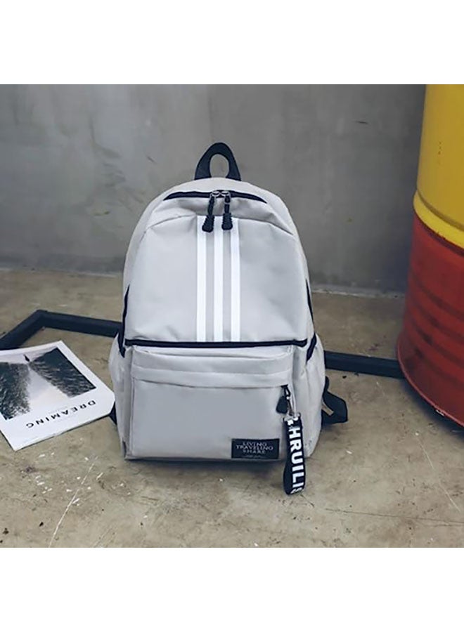 Zipper Bag Adjustable Shoulder Straps Ballet Backpack Zipper Closure Satin Lining for Kids Dance for Sports for Girls Boys Grey - Image 2