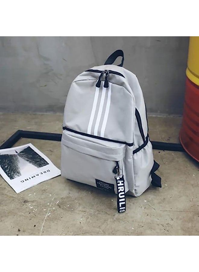 Zipper Bag Adjustable Shoulder Straps Ballet Backpack Zipper Closure Satin Lining for Kids Dance for Sports for Girls Boys Grey - Image 3