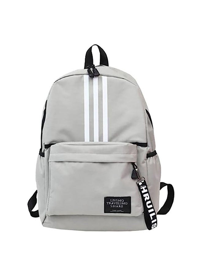 Zipper Bag Adjustable Shoulder Straps Ballet Backpack Zipper Closure Satin Lining for Kids Dance for Sports for Girls Boys Grey - Image 1