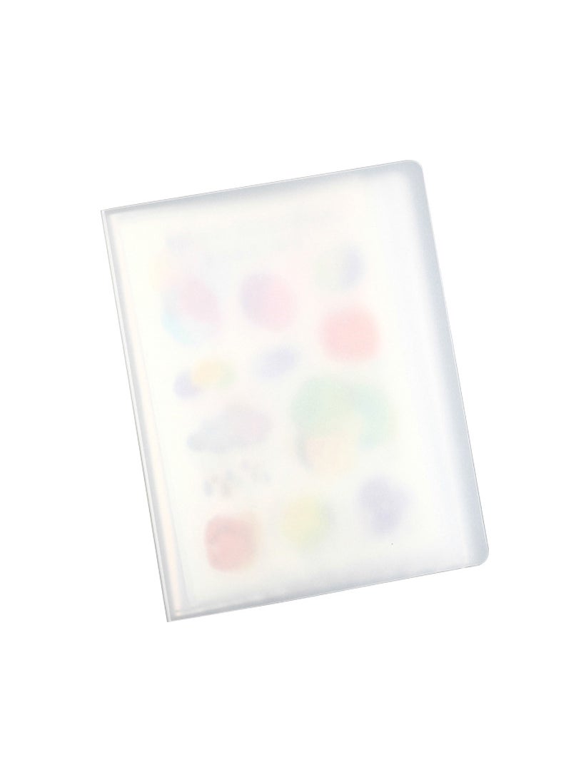 Generic Journal series insert storage bag transparent 40-page mini A6 data book classification sticker storage book folder A6 Data Book 40 pages  - Image 2