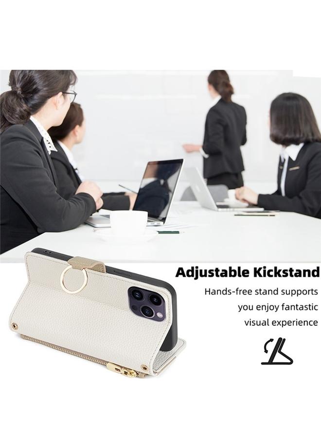 زبون جراب هاتف Honor 20 Pro Crossbody مصنوع من الجلد بنسيج الليتشي - Image 4