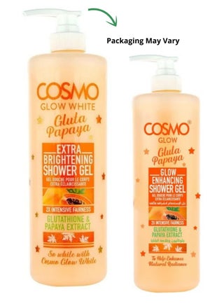 COSMO Glow Enhancing Shower Gel Glutathione And Papaya Extract 1000 Ml | Best Price KSA
