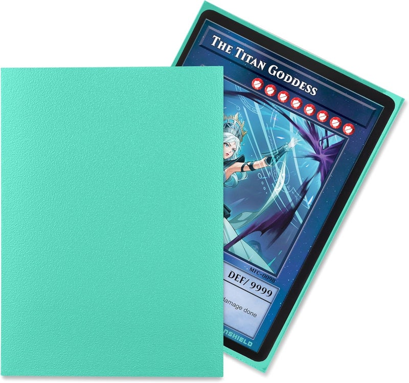 TitanShield (150 Sleeve/Turquoise Small Japanese Sized Trading Card Sleeves Deck Protector for Yu-Gi-Oh, Cardfight!! Vanguard & More - Image 2