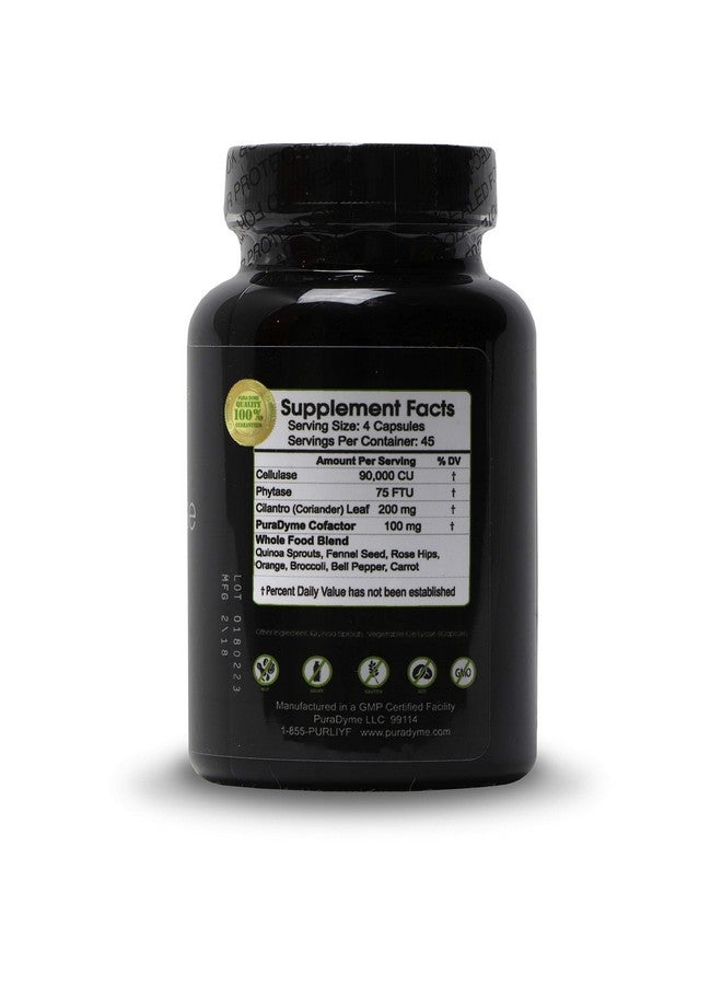 PuraDyme - Cellulase Enzyme Supplement, Supports Digestive Health, 180 Capsules - Image 2