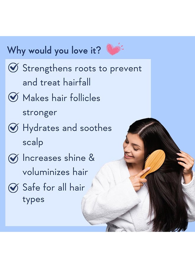 WishCare Multi Peptide Anti Hairfall Shampoo – Paraben & Sulphate Free Shampoo for Women & Men with Rice Water, Rosemary, Hyaluronic Acid & Caffeine for Hairfall Control 250ml  - Image 3
