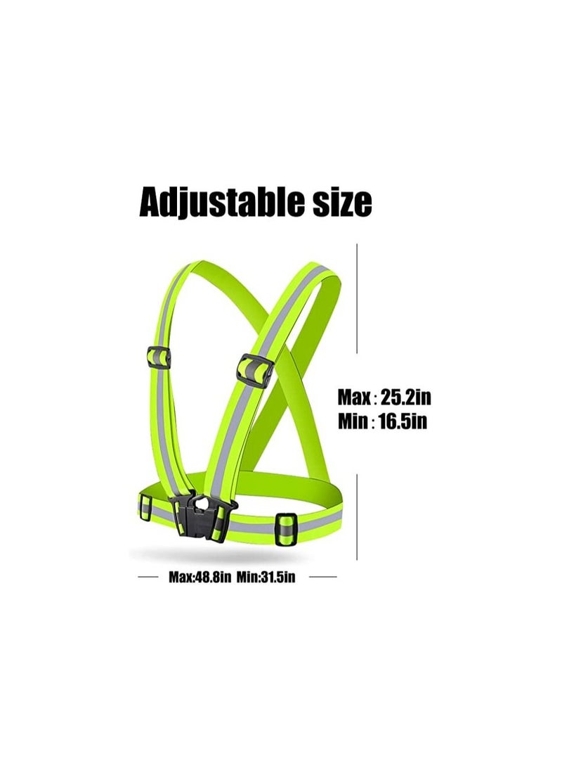 Rock Pow Running Reflective Vest Gear 2 Pack,High Visibility Adjustable Safety Vest for Night Jogging and cycling  - Image 5