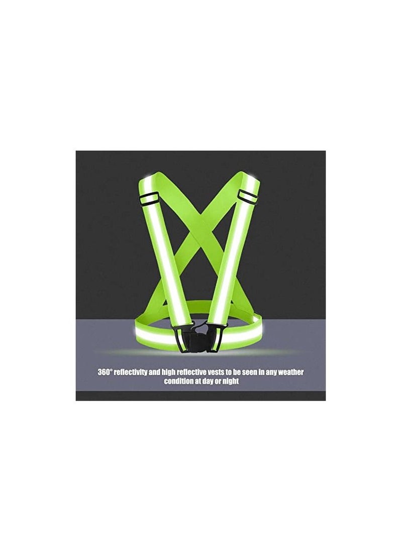Rock Pow Running Reflective Vest Gear 2 Pack,High Visibility Adjustable Safety Vest for Night Jogging and cycling  - Image 4