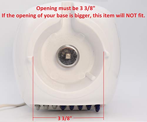 Blendin Replacement Plastic Base Bottom Jar Cap with 2 Rubber O Ring Gaskets, Compatible with Oster and Osterizer Blenders - Image 3