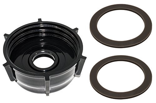 Blendin Replacement Plastic Base Bottom Jar Cap with 2 Rubber O Ring Gaskets, Compatible with Oster and Osterizer Blenders - Image 5