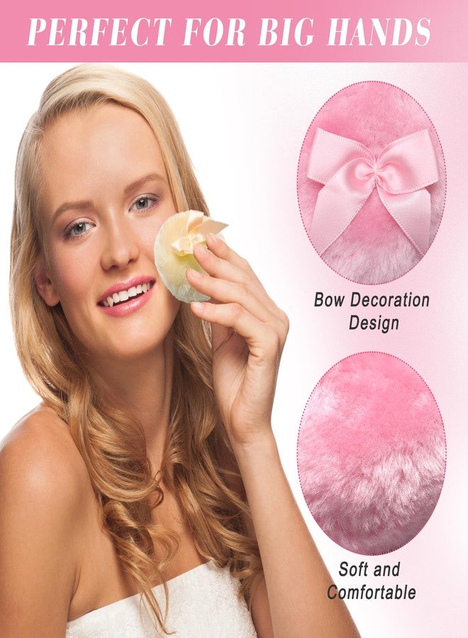 Coolrunner 5PCS Body Powder Puff and Container, Coolrunner Crystal Clear Powder Container with Powder Spoon, Dusting Powder with Puff for Women, Washable Reusable - Image 4