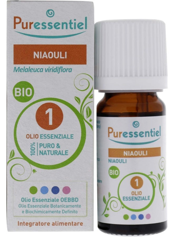 Puressentiel Bio Niaouli Essential Oil 100% Pure And Natural Ideal For Aromatherapy Or Stress Relief 10Ml - Image 1
