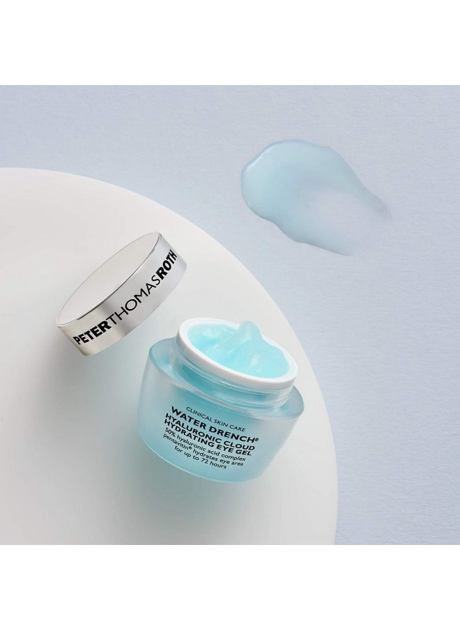 PETER THOMAS ROTH - Water Drench Hyaluronic Cloud Hydrating Eye Gel Hyaluronic Acid Eye Gel With Caffeine For Fine Lines Wrinkles Undereye Puffiness And Dark Circles - Image 1
