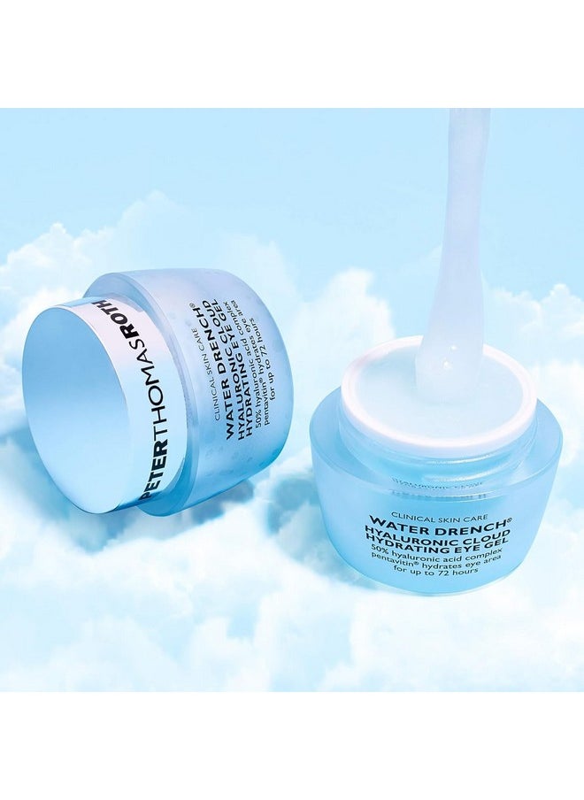 PETER THOMAS ROTH - Water Drench Hyaluronic Cloud Hydrating Eye Gel Hyaluronic Acid Eye Gel With Caffeine For Fine Lines Wrinkles Undereye Puffiness And Dark Circles - Image 1