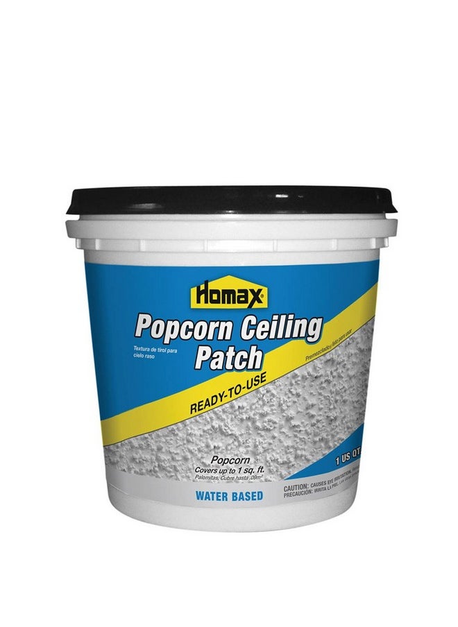 Homax Homax Ready-to-Use Popcorn Ceiling Patch Texture - Covers up to 1 sq ft, White, 1 Quart 