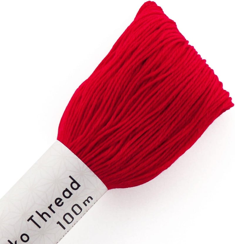 Olympus Sashiko Large Skein 111yds Thread, Red - Image 1