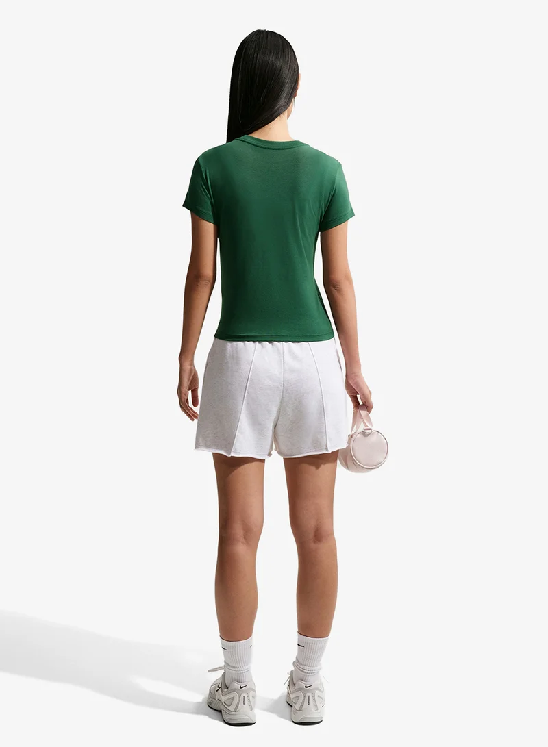 Nike Nsw Chill Knitted Mid Cropped Verbiage T-Shirt