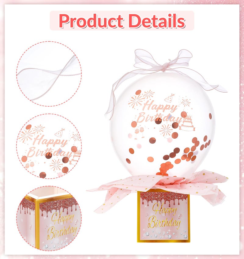 ValueBargain Money Birthday Box  Money Box For Cash Gift Birthday  Funny Pull Cash Surprise For Party Gift (Pink) - Image 2