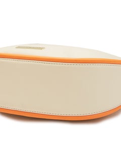 CAPRESE Caprese Gracie Solid Cream Faux Leather Medium Satchel Bag  - Image 5