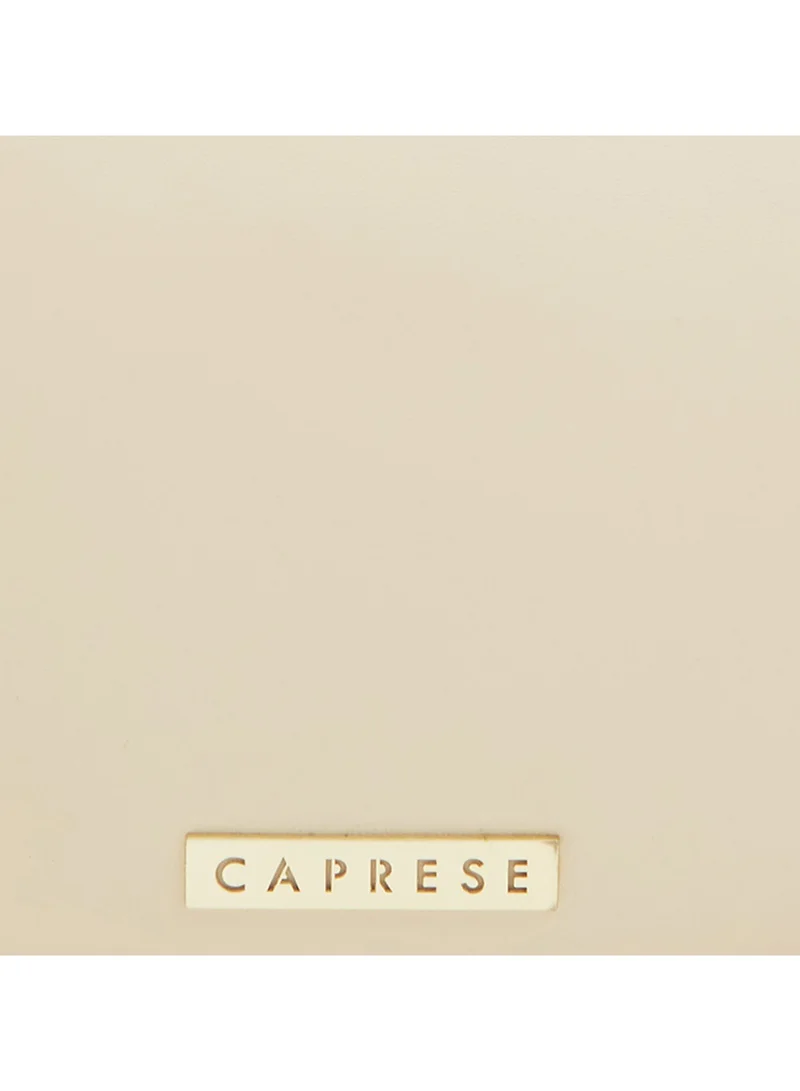 CAPRESE Caprese Gracie Solid Cream Faux Leather Medium Satchel Bag