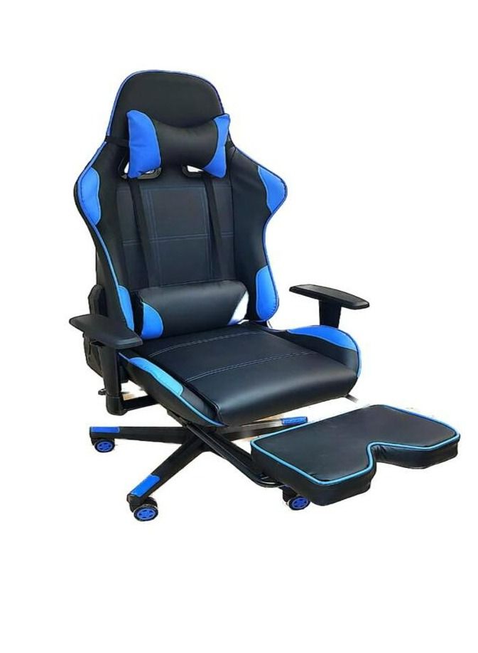 Generic Gaming Chair with Footrest, Ergonomic Swivel Racing Style Adjustable PU Leather Office Chair High Back Computer Desk Chair with Lumbar Support  - Image 1