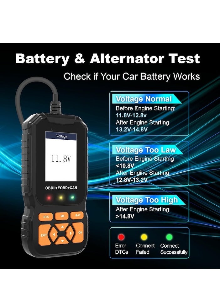 XiuWoo - Professional OBD2 Scanner Diagnostic Tool Enhanced Auto Check Engine with Read/Erase Fault Code, 35,901 DTCs, Cloud Data Print, Code Reader Scanner for Cars After 1996, black - Image 1