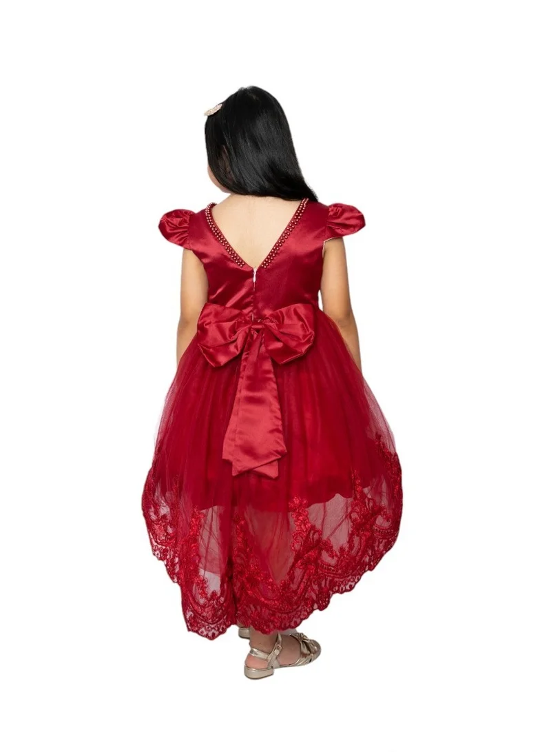 D'Daniela Satin Bodice Dress