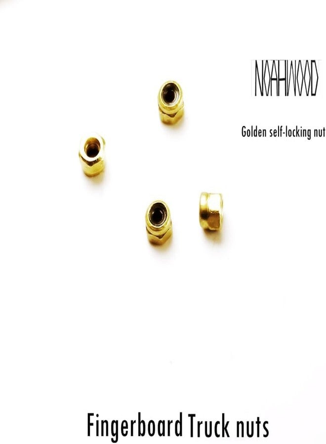 NOAHWOOD لوح أصابع نوح وود DIY برو شاحنة نوح 34 مم (قاعدة سوداء + حامل فضي) (صمولة قفل ذهبية) - Image 2