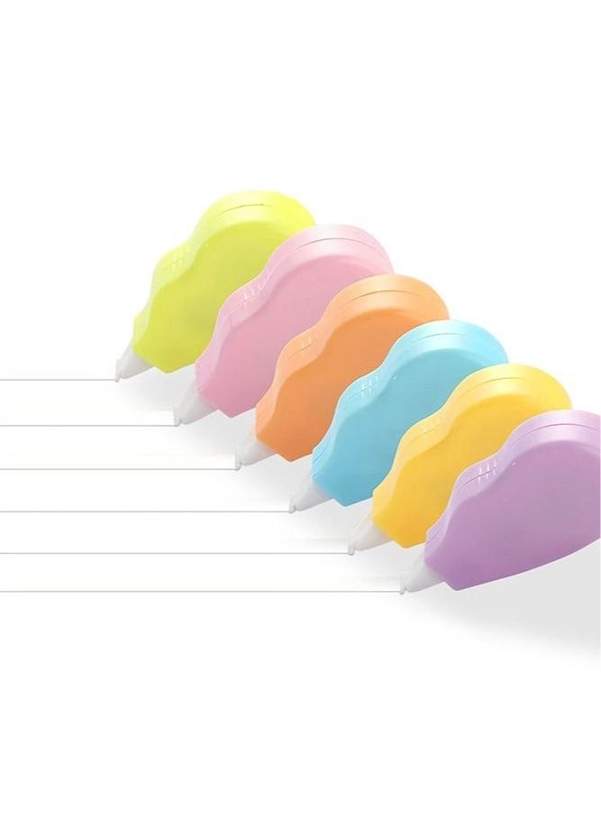 6-Piece Correction Tape, White Out Correction Tapes Easy To Use Applicator for Instant Corrections, Tape Eraser for Note Taking, Marking, Crafting - Image 1
