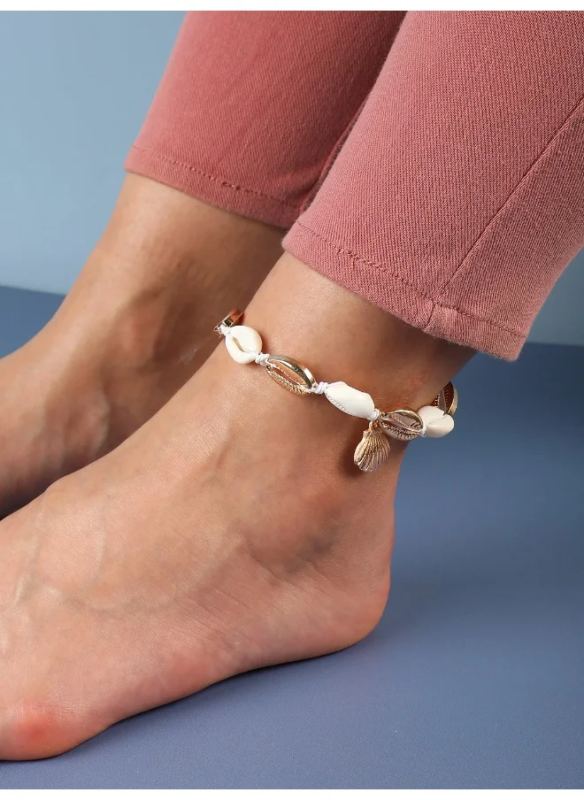 SOHI Seashell Anklet