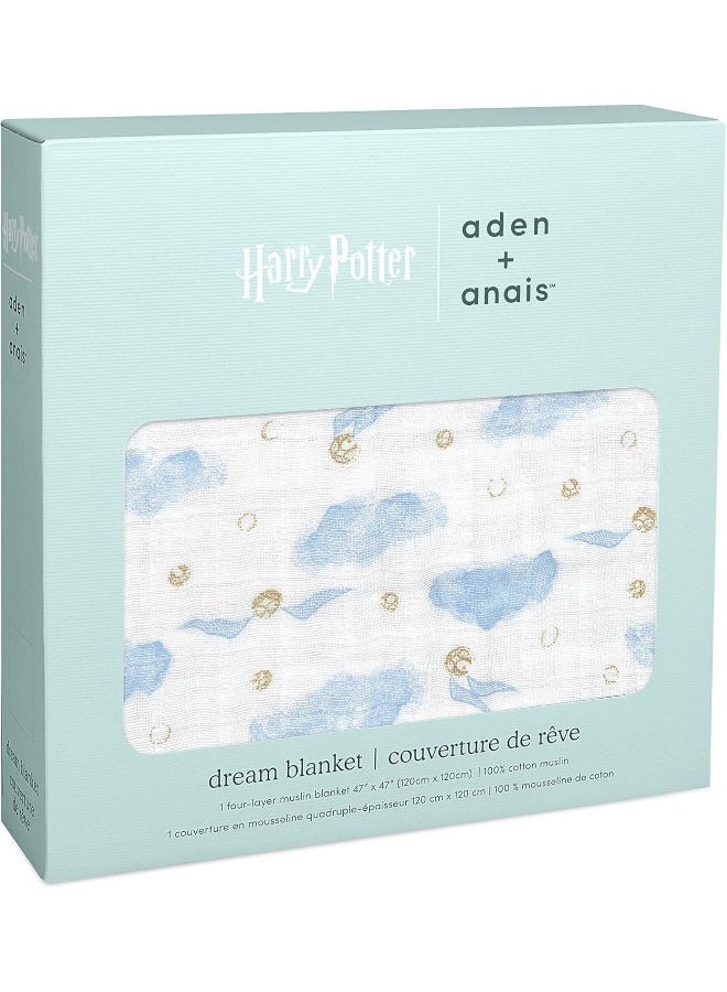 aden + anais أدين + أنايس دريم بيبي بلانكيت - عبوة من 1، هاري بوتر - Image 2