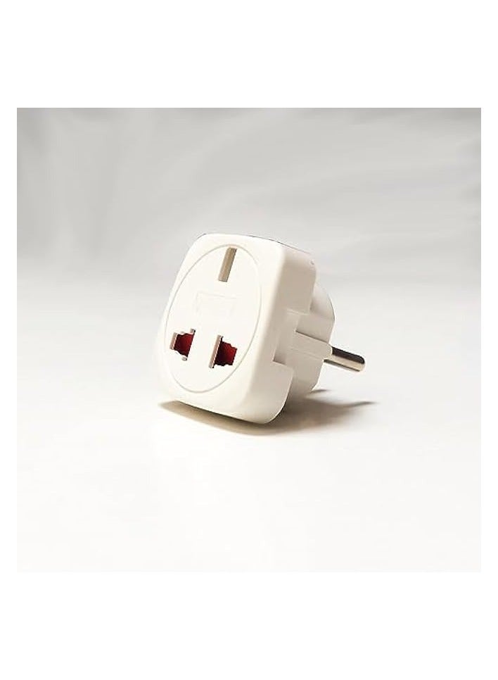 erorex Travel Adapter 250V 10A Power Plug with Safety Shutter 