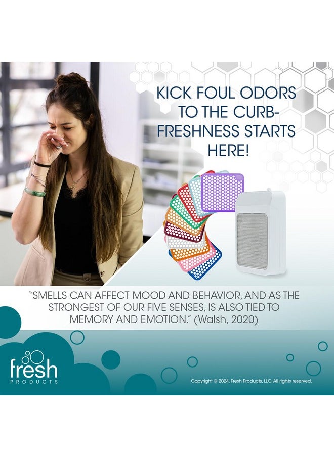 Fresh Products ourfreshe Plug In Air Freshener 30 Day Replace Messy Aerosols with Dry Fragrance For Use in Medium Sized Spaces White Dispenser 1 Pack