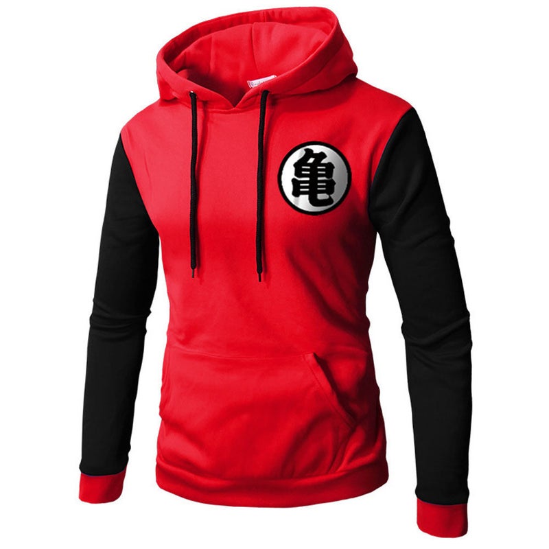 Dragon Ball Z Mens Casual Hoodie Jacket S orange black - Image 2
