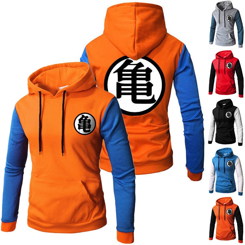 Dragon Ball Z Mens Casual Hoodie Jacket S orange black - Image 5