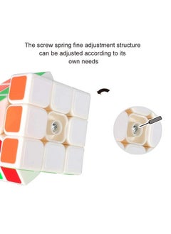 D ETERNAL D Eternal QiYi Sail Speed Cube 3x3x3 Puzzle Cube,White Base  - Image 5