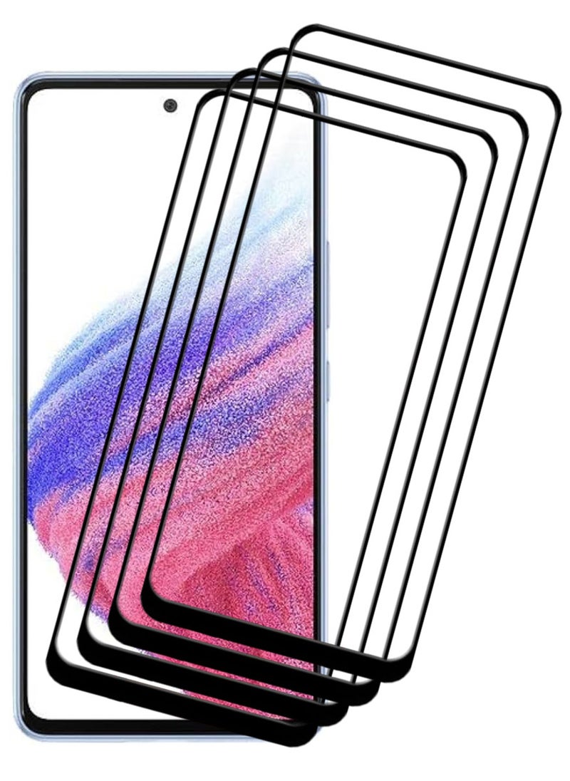 ACLIX 4 Pieces Antistatic ESD Dustproof Premium Quality High Definition Tempered Glass Screen Protector Designed For Samsung Galaxy A53 5G - Image 1